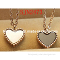 Fashion Shell Jewelry Heart Shaped Stainless Steel Pendant